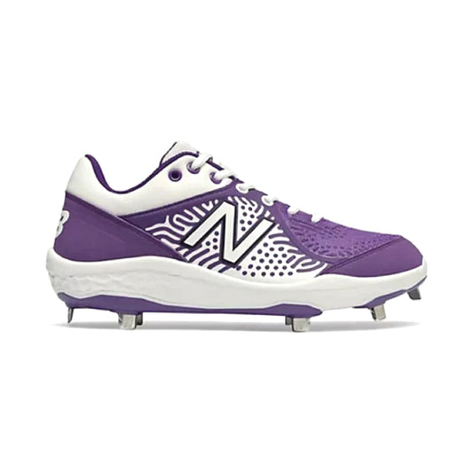 New Balance - White/Purple Low-Cut Metal Spikes (L3000WP5)