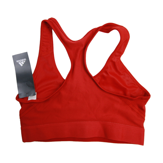 Red Adidas Techfit compression sports bra