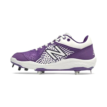 New Balance - White/Purple Low-Cut Metal Spikes (L3000WP5)