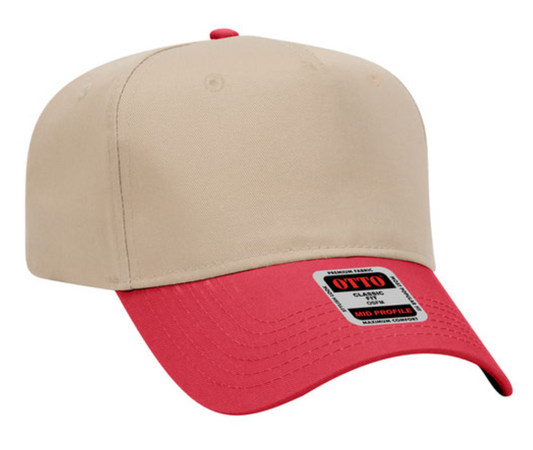 OTTO CAP 5 Panel Mid Profile Baseball Cap