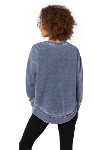 Chicka-d Ladies' Burnout Campus Pullover